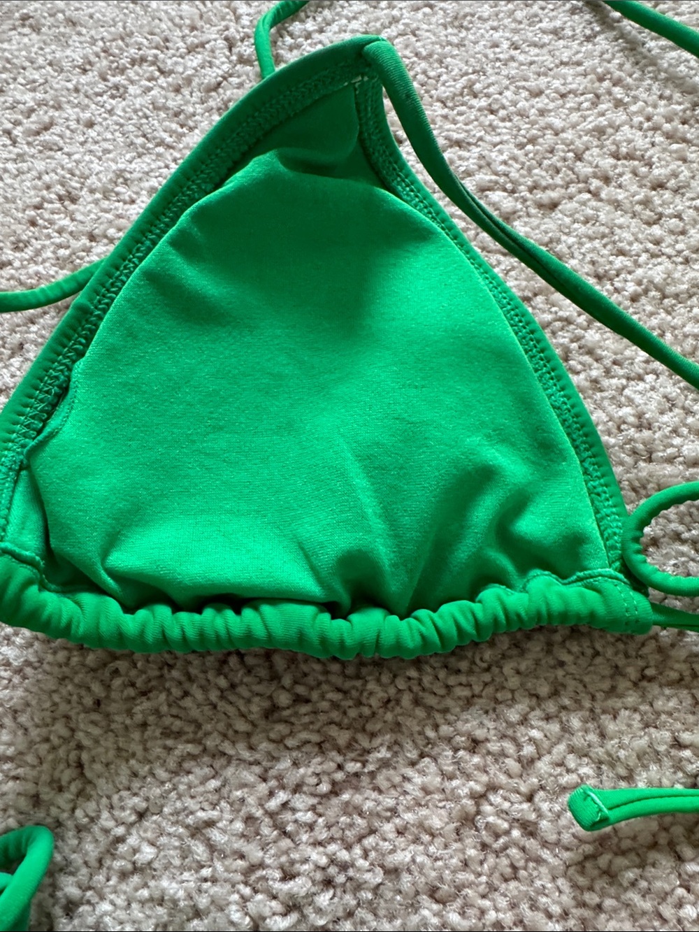 Green Triangle String Bikini Set - Picture 7 of 7